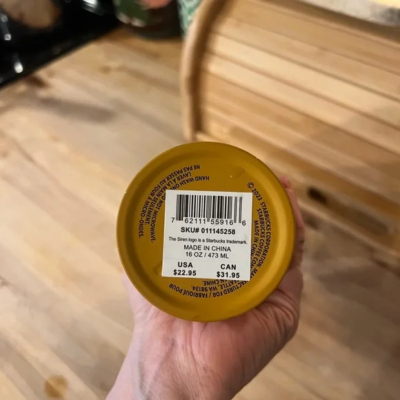 Starbucks 16oz Mustard Yellow Sirens Hot Tumbler - Picture 4 of 6